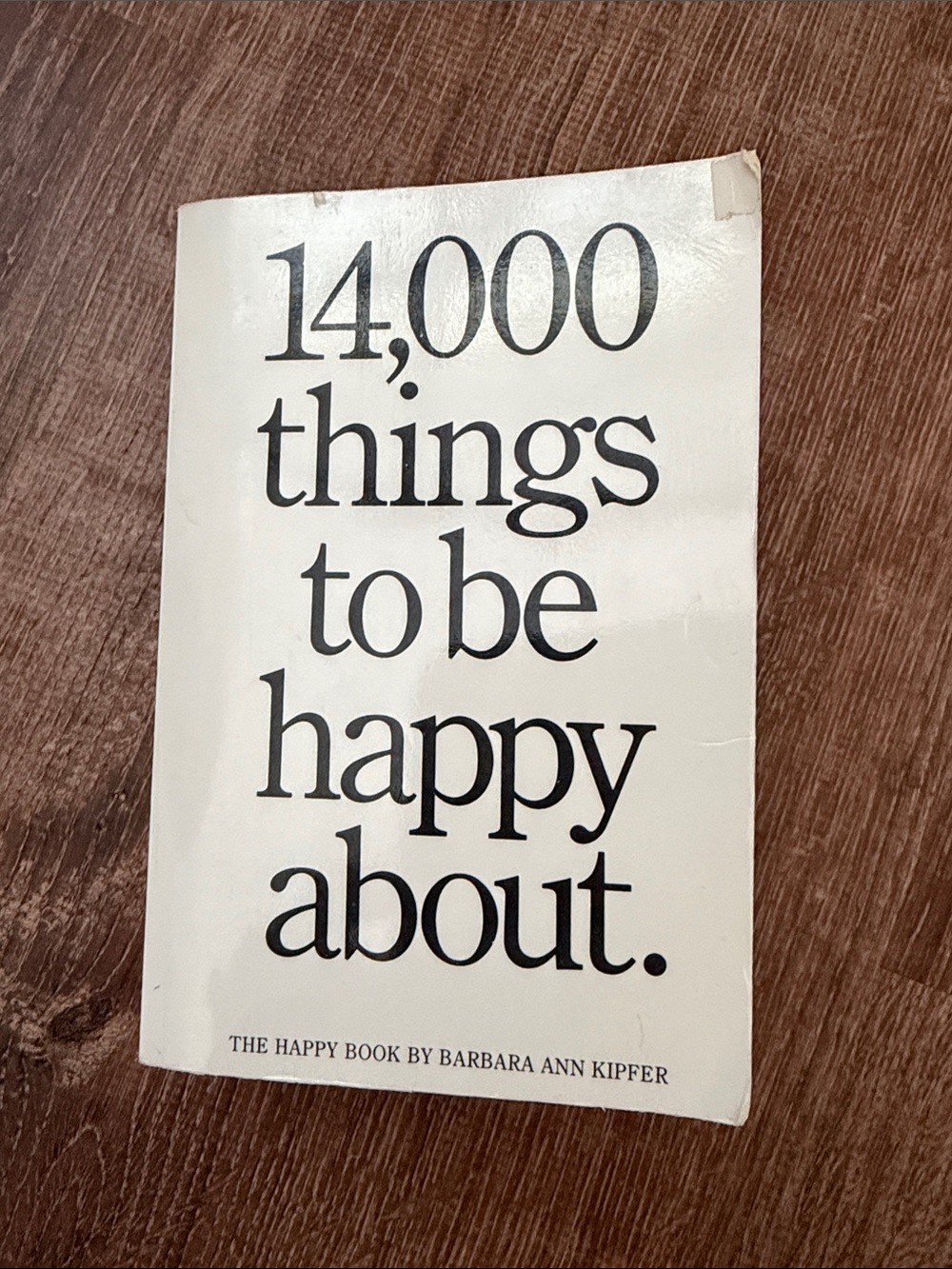 '14,000 Things to Be Happy About' – White Cover